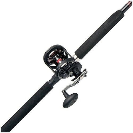 Penn Warfare Trolling Combo Sz20 Narrow Spool Reel W 6'6 3080Lb Jigging Rod, 57030Lb Braid Capacity WAR20N3080C66JG